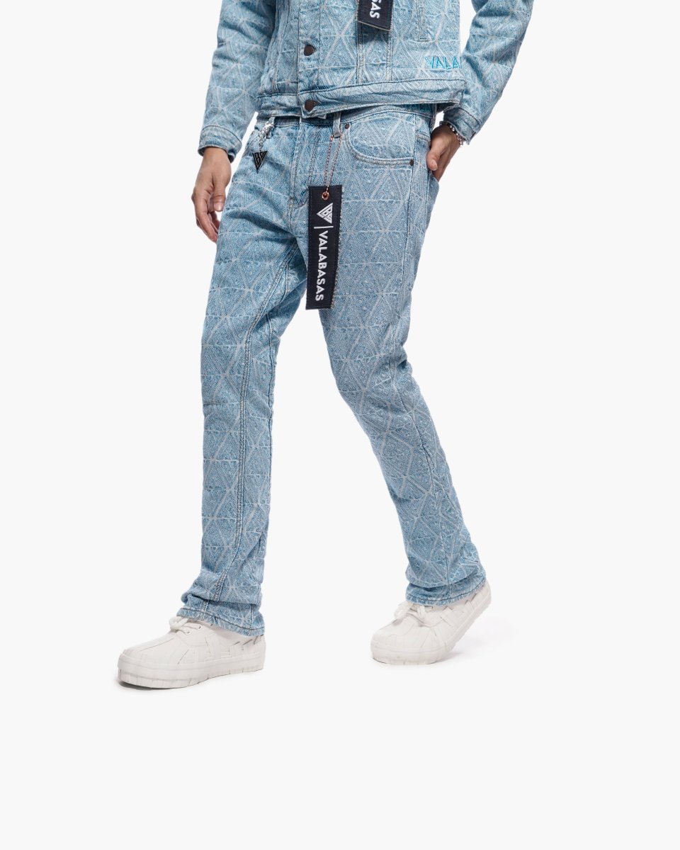 Lockjaw Light Blue Stacked Jeans - Valabasas