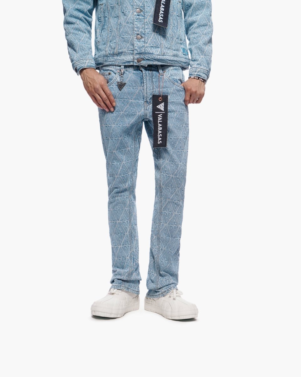 Lockjaw Light Blue Stacked Jeans - Valabasas