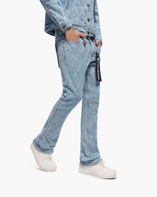 Lockjaw Light Blue Stacked Jeans - Valabasas