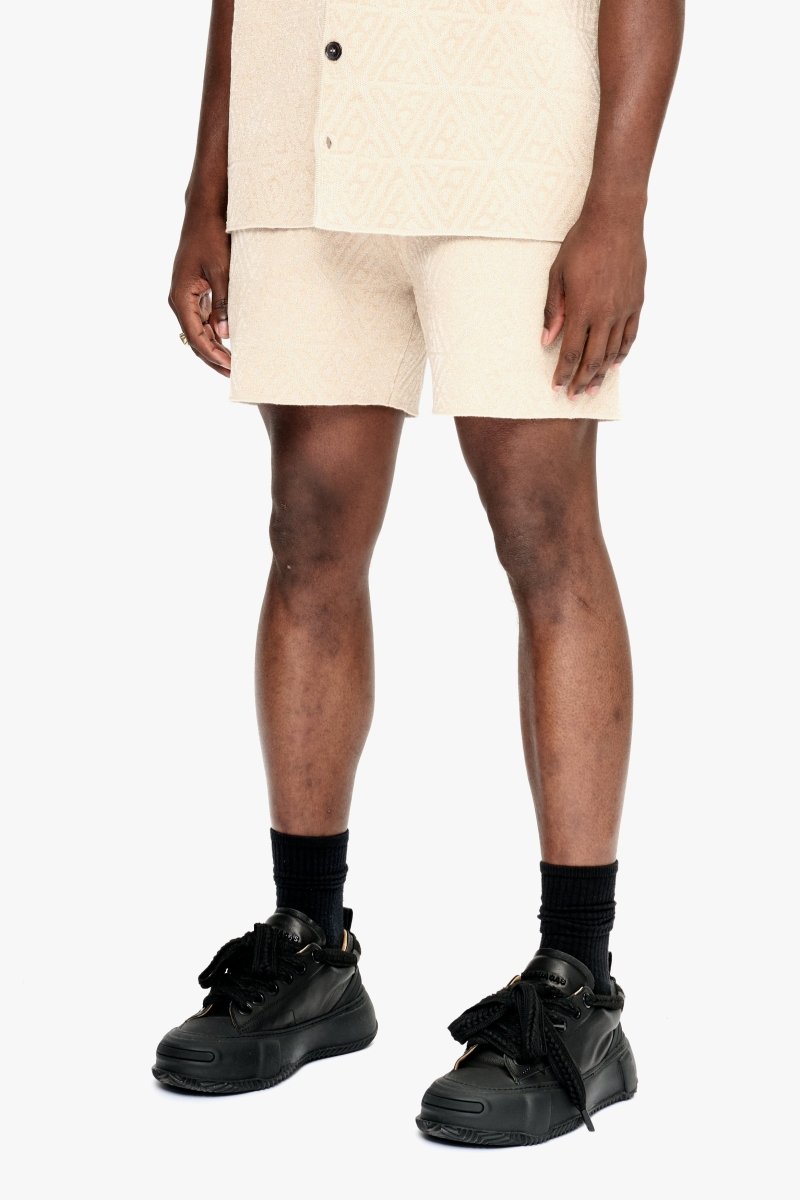 Logo Shorts Tan - Valabasas