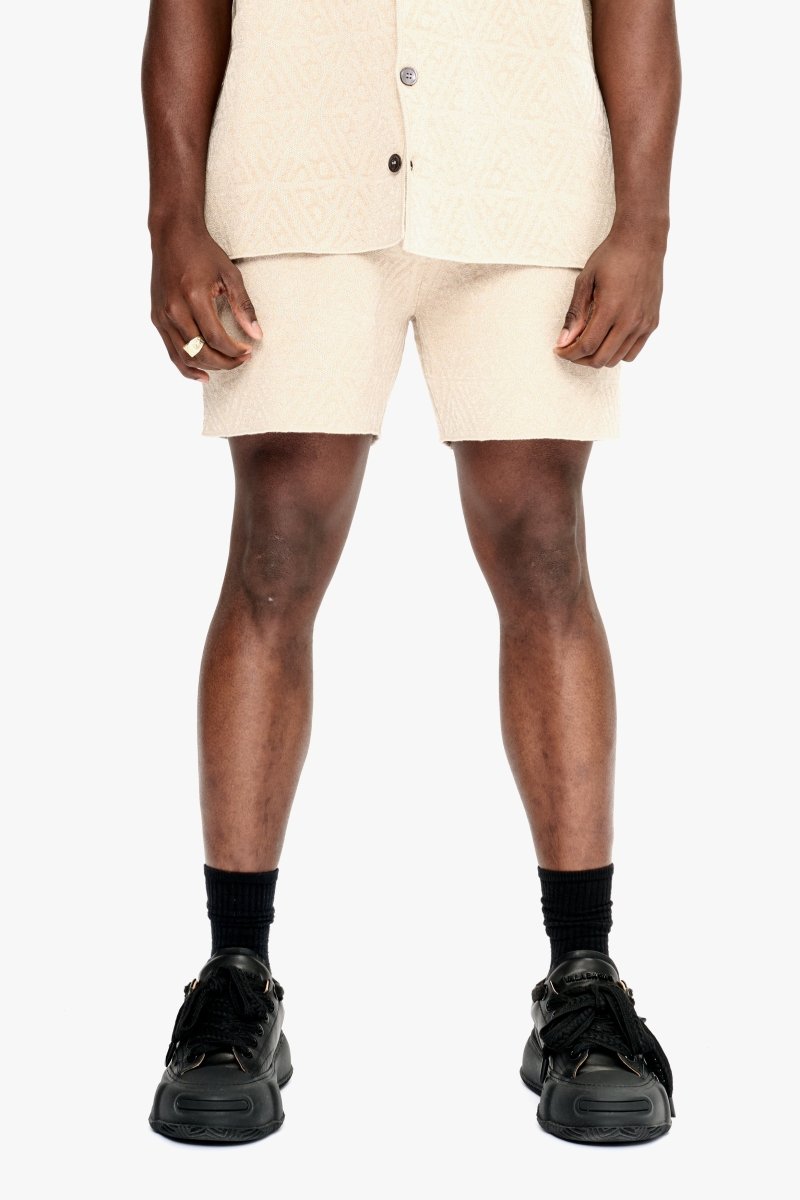 Logo Shorts Tan - Valabasas