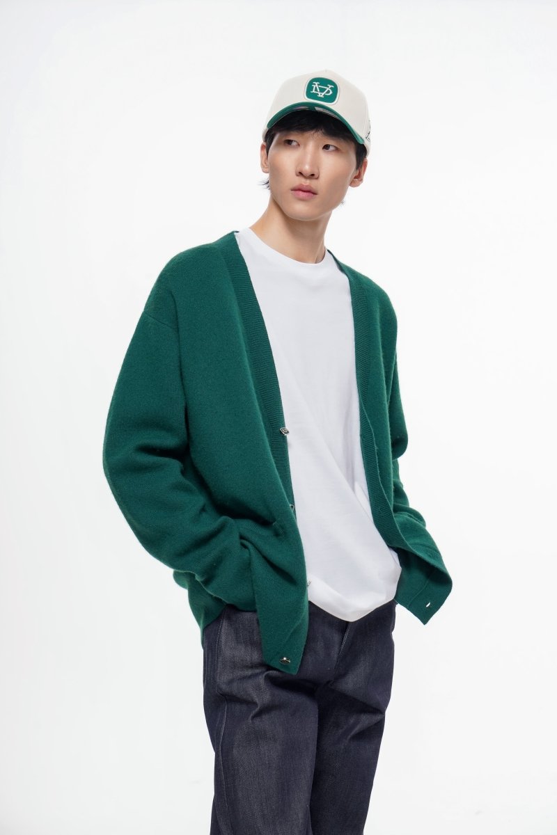 Loir Cardigan – Green (Cashmere Blend) - Valabasas