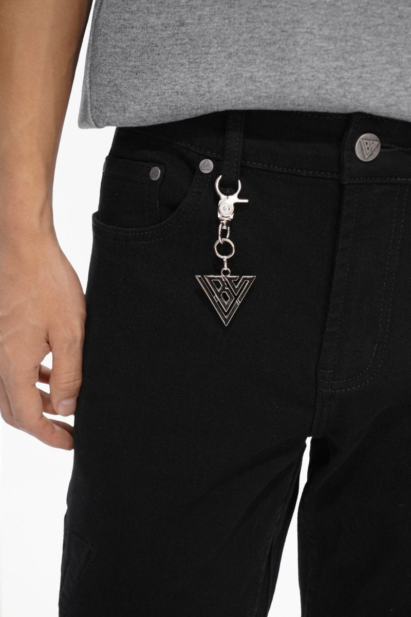 Lore Jet Black Stacked Jeans - Valabasas
