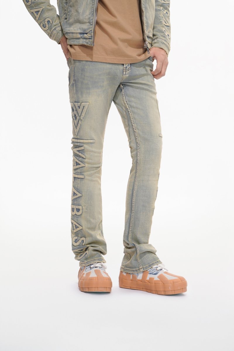 Lore Light Vintage Blue Stacked Jeans - Valabasas
