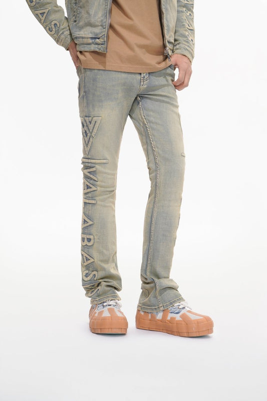 Lore Light Vintage Blue Stacked Jeans - Valabasas