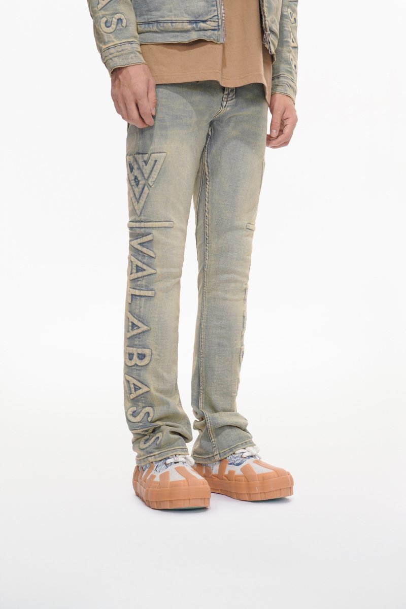 Lore Light Vintage Blue Stacked Jeans - Valabasas