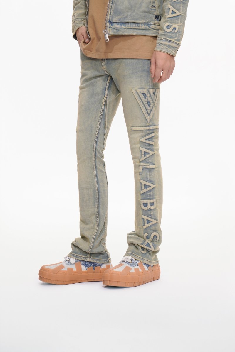 Lore Light Vintage Blue Stacked Jeans - Valabasas