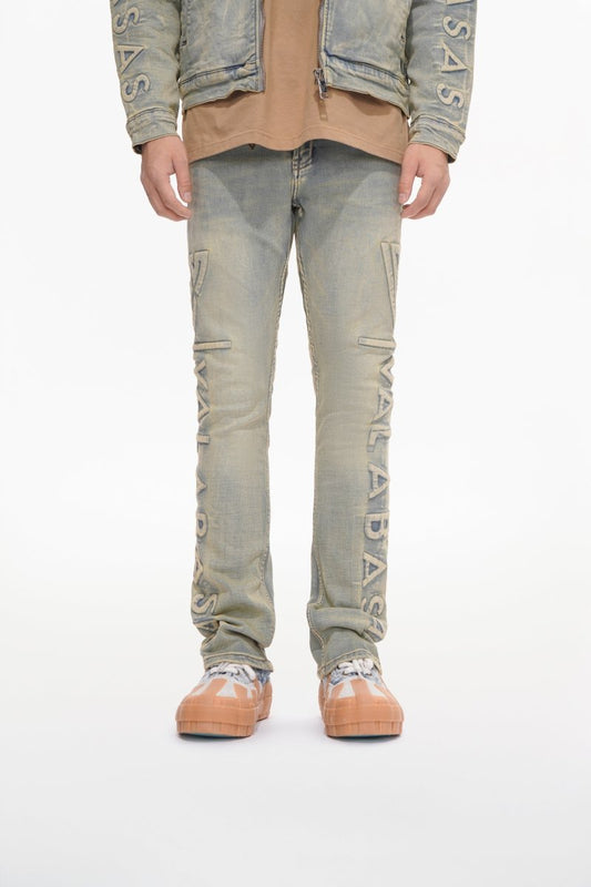 Lore Light Vintage Blue Stacked Jeans - Valabasas