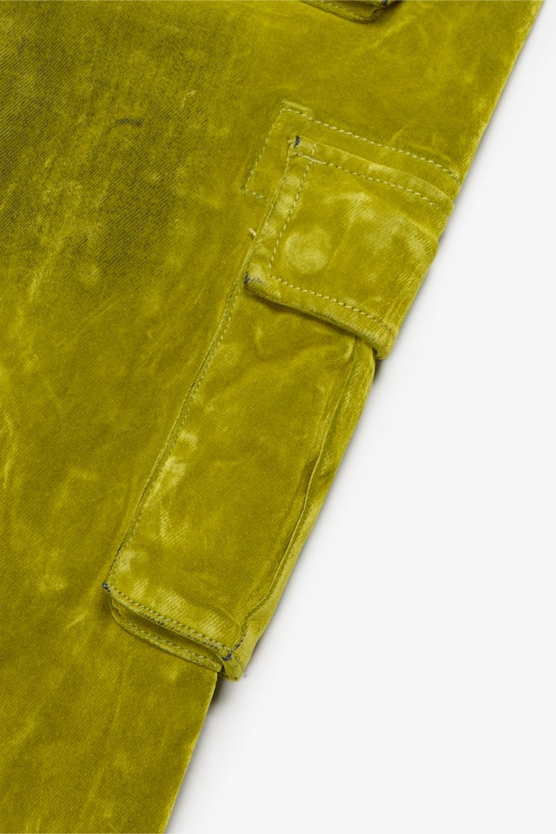 "LUXE" SUEDE SKINNY JEAN GREEN - Valabasas
