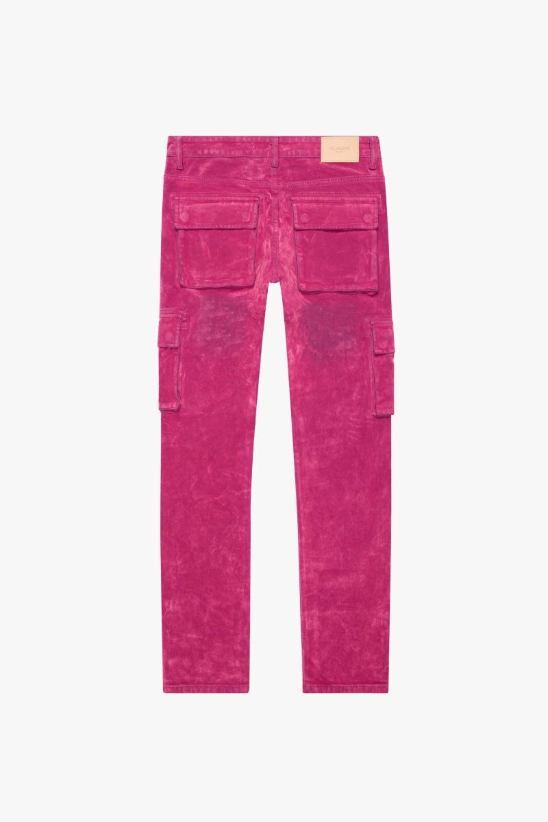 "LUXE" SUEDE SKINNY JEAN PINK - Valabasas