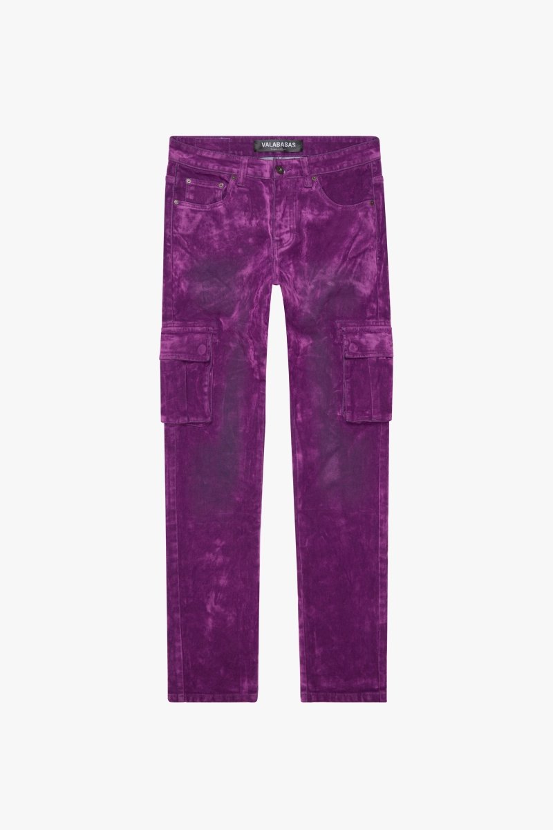 "LUXE" SUEDE SKINNY JEAN PURPLE - Valabasas