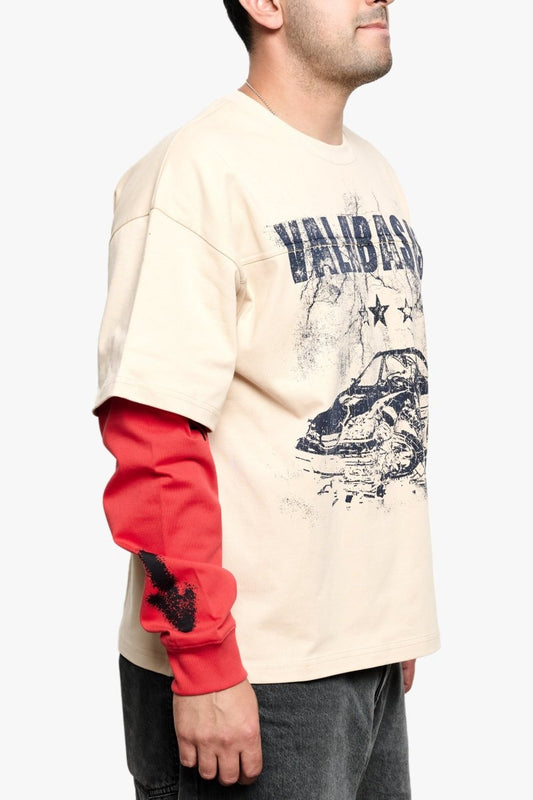 Marvel Long Sleeve Tee Cream - Valabasas