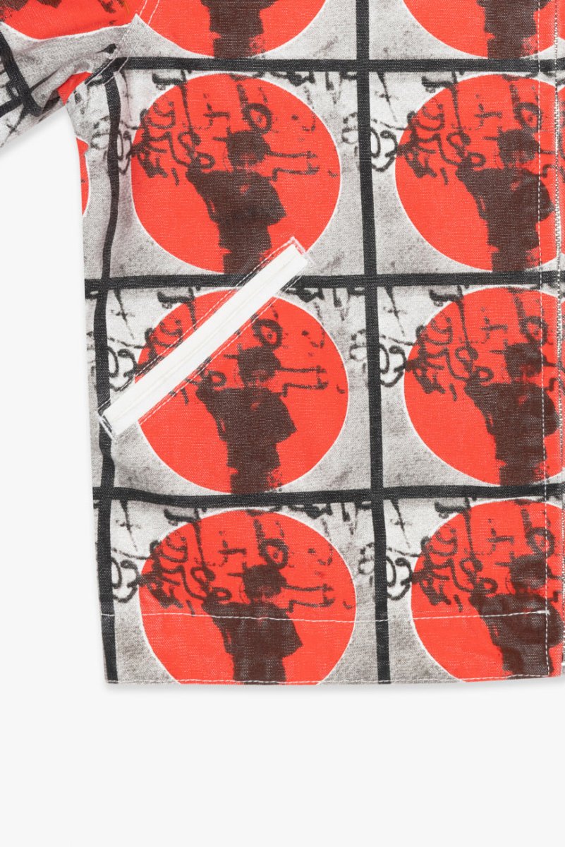 "MASSARI" BUTTON DOWN BLACK MULTI - Valabasas