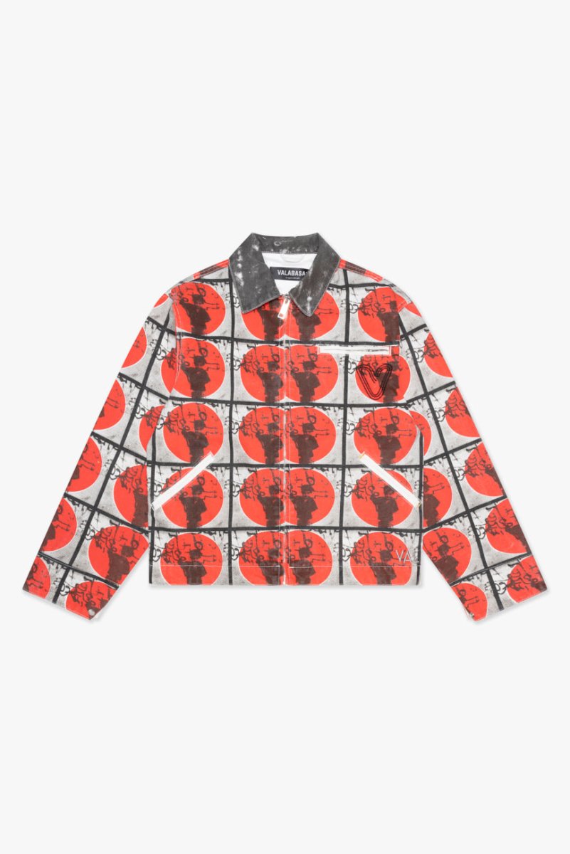 "MASSARI" BUTTON DOWN BLACK MULTI - Valabasas