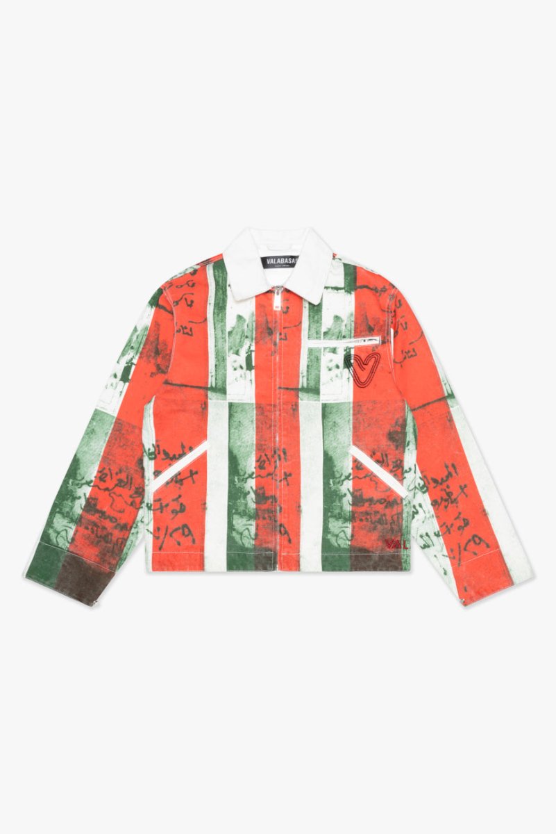 "MASSARI" BUTTON DOWN GREEN MULTI - Valabasas