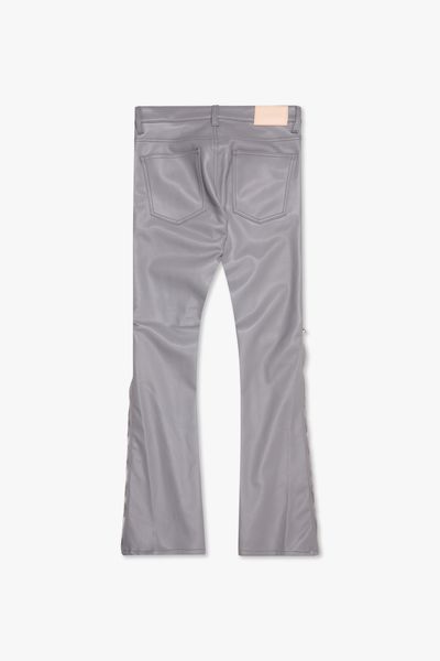 "MERDALI" LEATHER Func SKINNY & STACKED DENIM GREY - Valabasas
