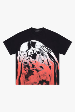 "WHAT" BLACK CREW NECK