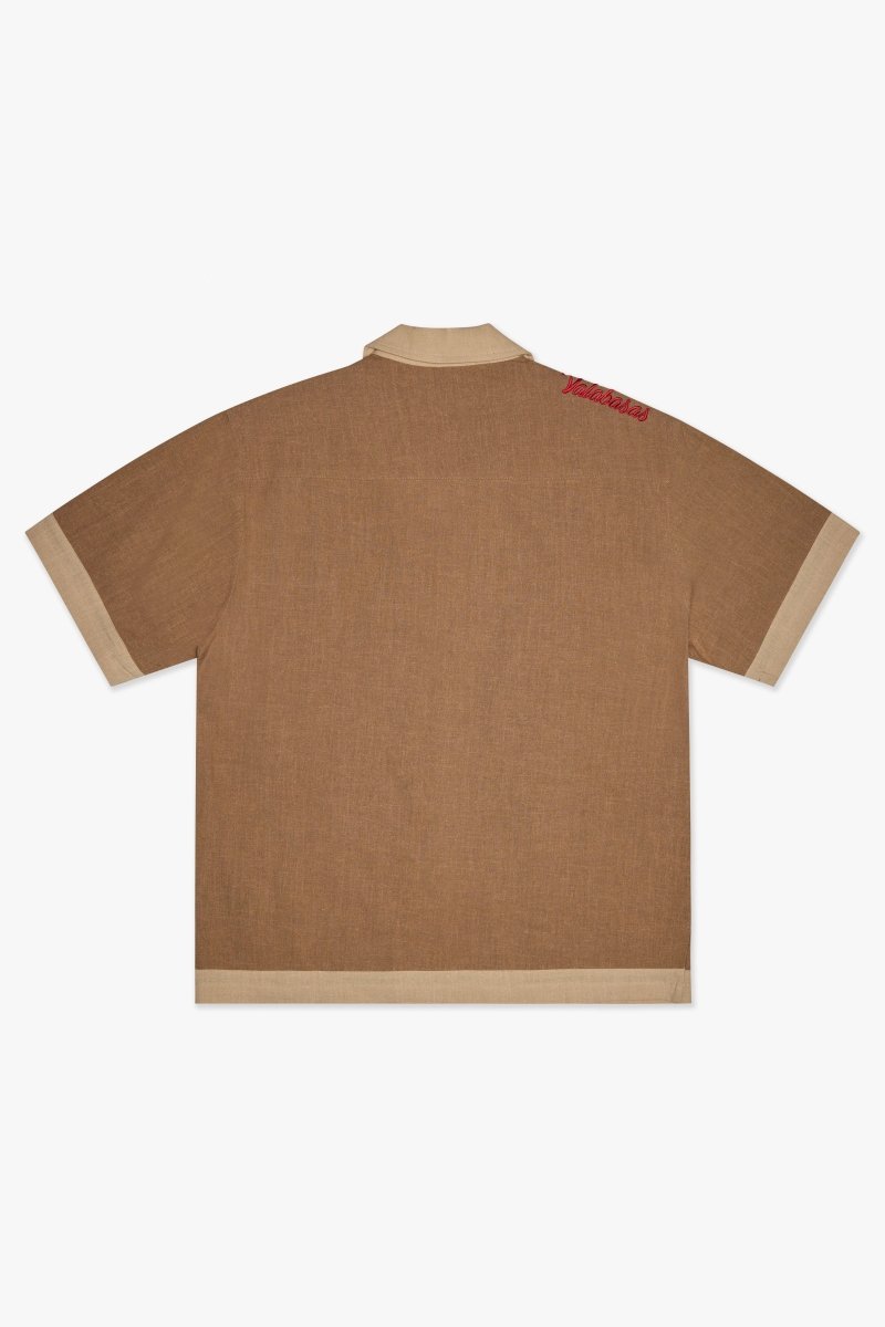 Milan Button Down Brown - Valabasas