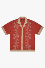 Chemise boutonnée Milan rouge