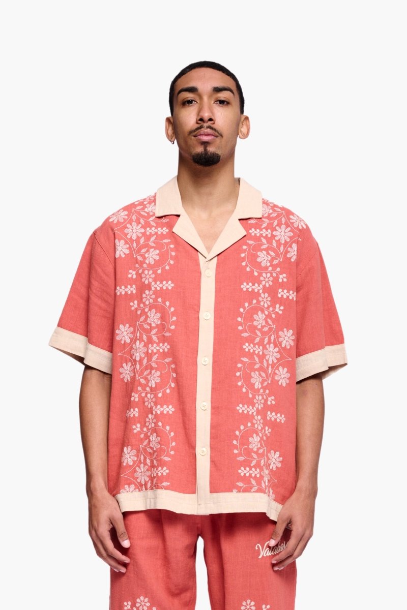 Milan Button Down Red – Valabasas