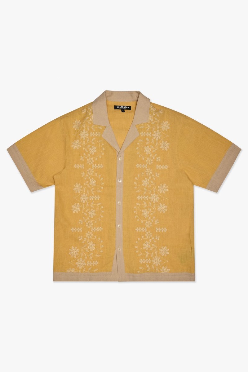 Milan Button Down Yellow - Valabasas