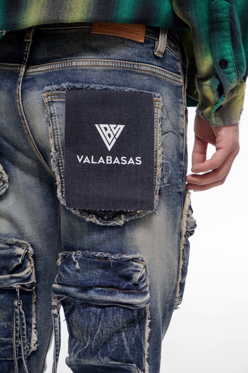Mirage Blue Vintage Stacked Jeans – Valabasas