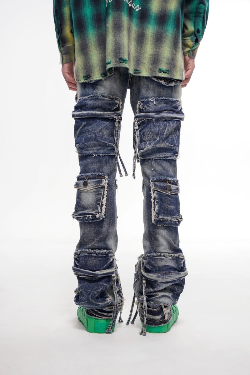 Mirage Blue Vintage Stacked Jeans – Valabasas
