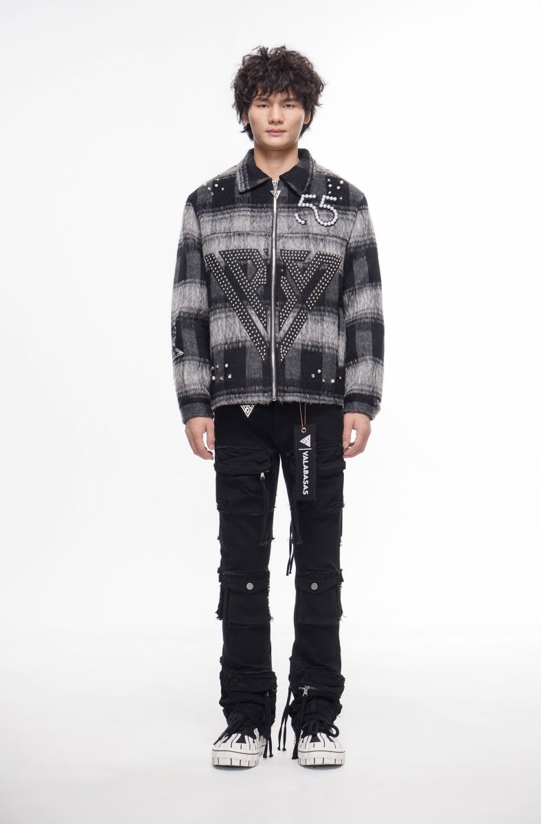 Mirage Jet Black Stacked Jeans - Valabasas