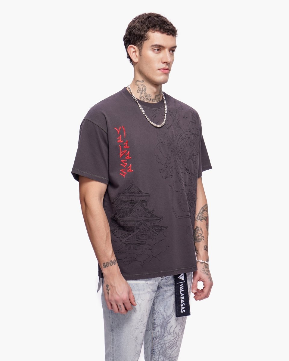 Mist Temple Tee Grey - Valabasas