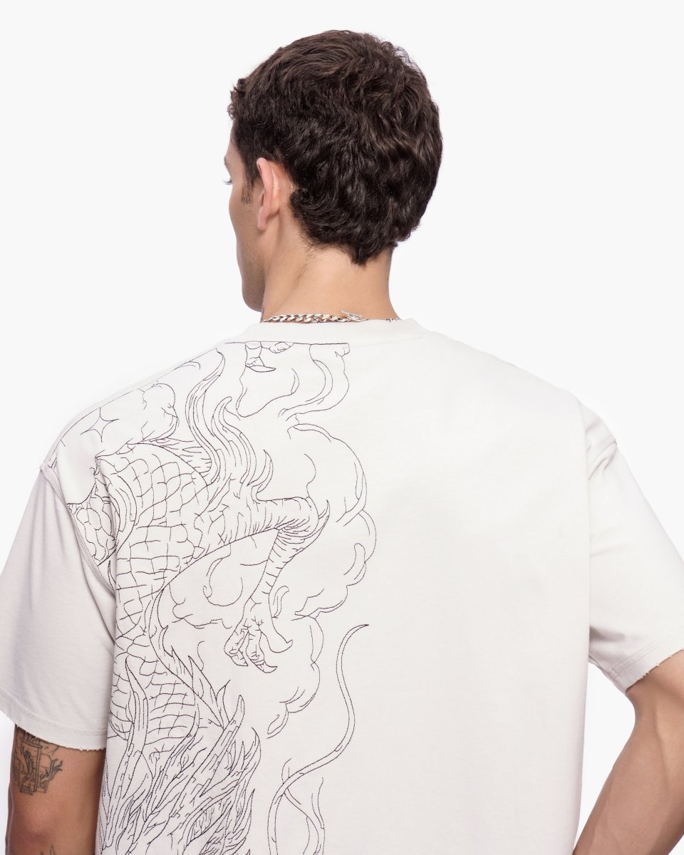 Mist Temple Tee Washed White - Valabasas