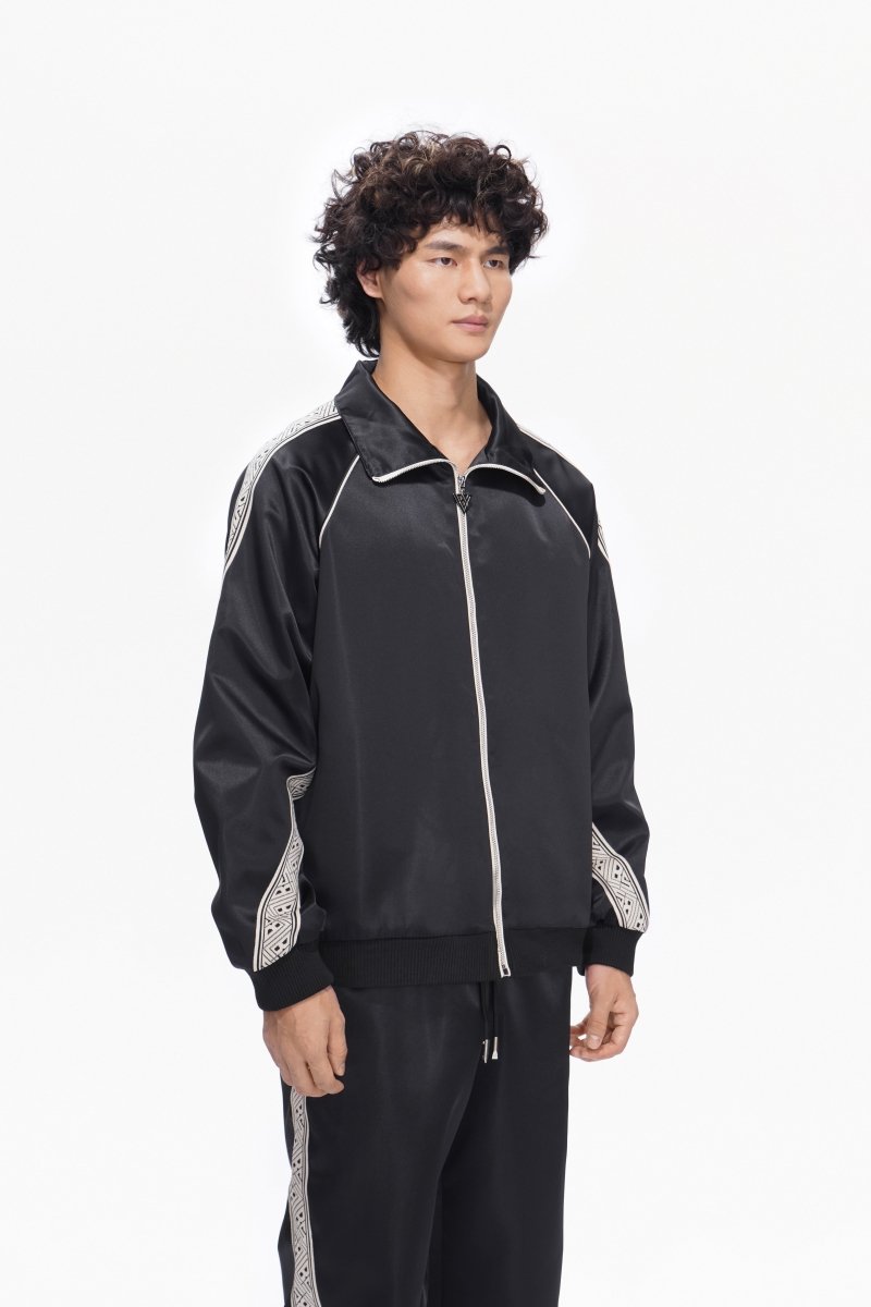 Monaco Track Jacket Black - Valabasas
