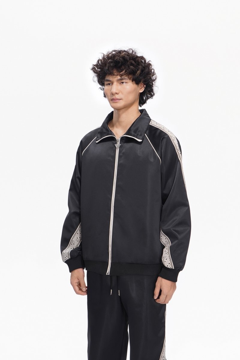 Monaco Track Jacket Black - Valabasas
