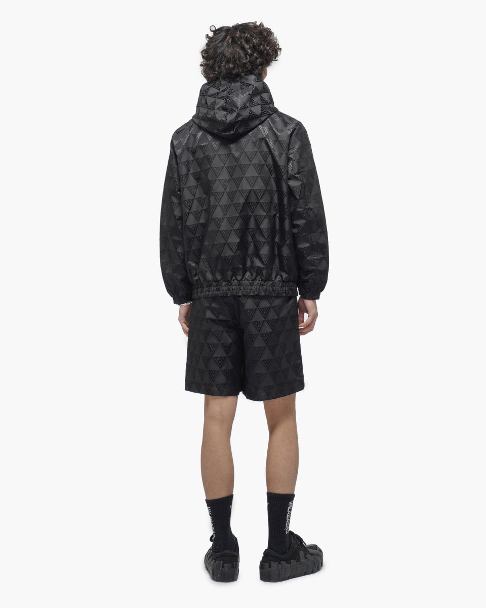 Monogram 2.0 Black Windbreaker Jacket - Valabasas