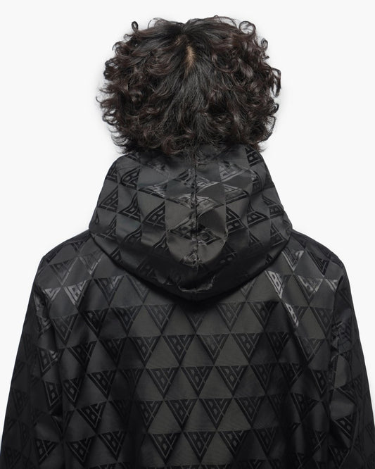 Monogram 2.0 Black Windbreaker Jacket - Valabasas