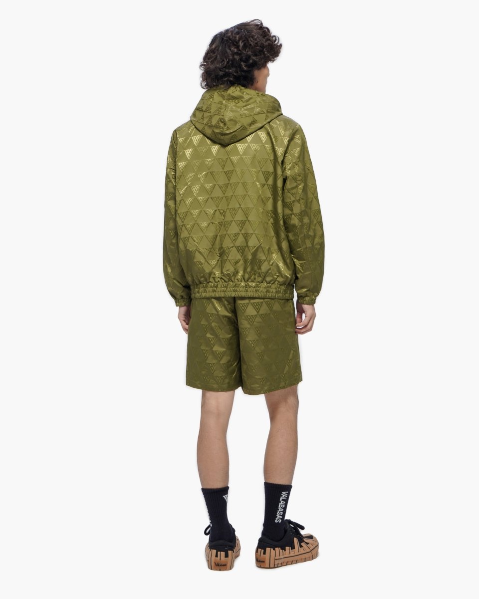 Monogram 2.0 Olive Windbreaker Jacket - Valabasas