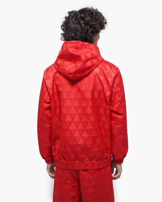 Monogram 2.0 Red Windbreaker Jacket - Valabasas