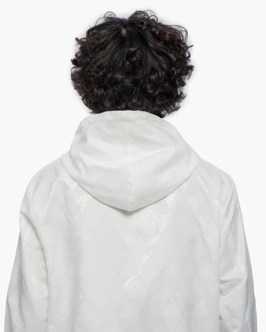 Monogram 2.0 White Windbreaker Jacket - Valabasas