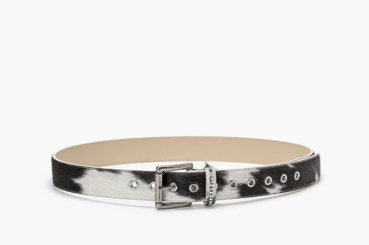 Mors 100% Cowhide Belt – Black & White - Valabasas