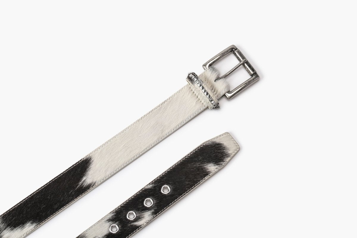 Mors 100% Cowhide Belt – Black & White - Valabasas