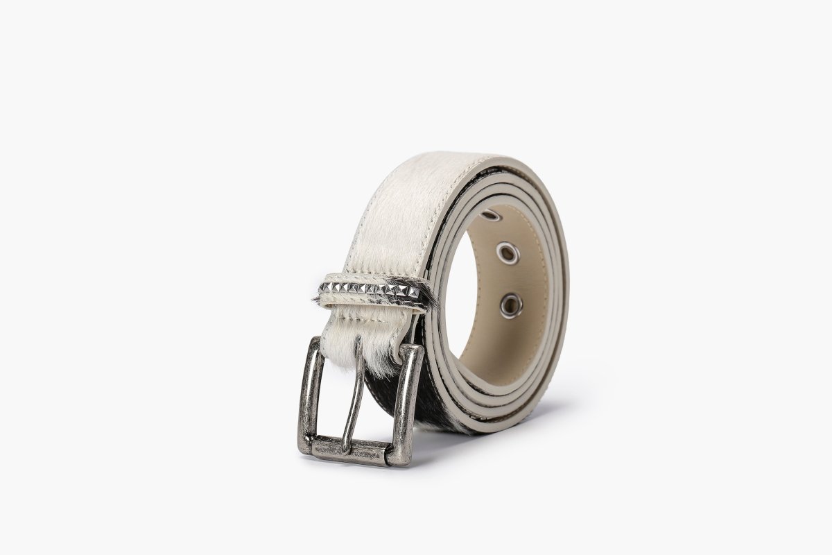 Mors 100% Cowhide Belt – Black & White - Valabasas
