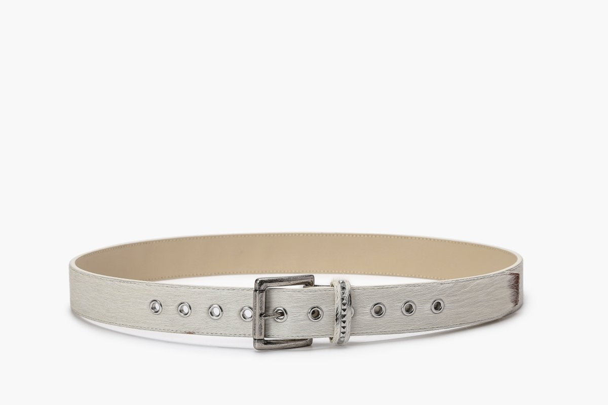 Mors 100% Cowhide Belt – Brown & Cream - Valabasas