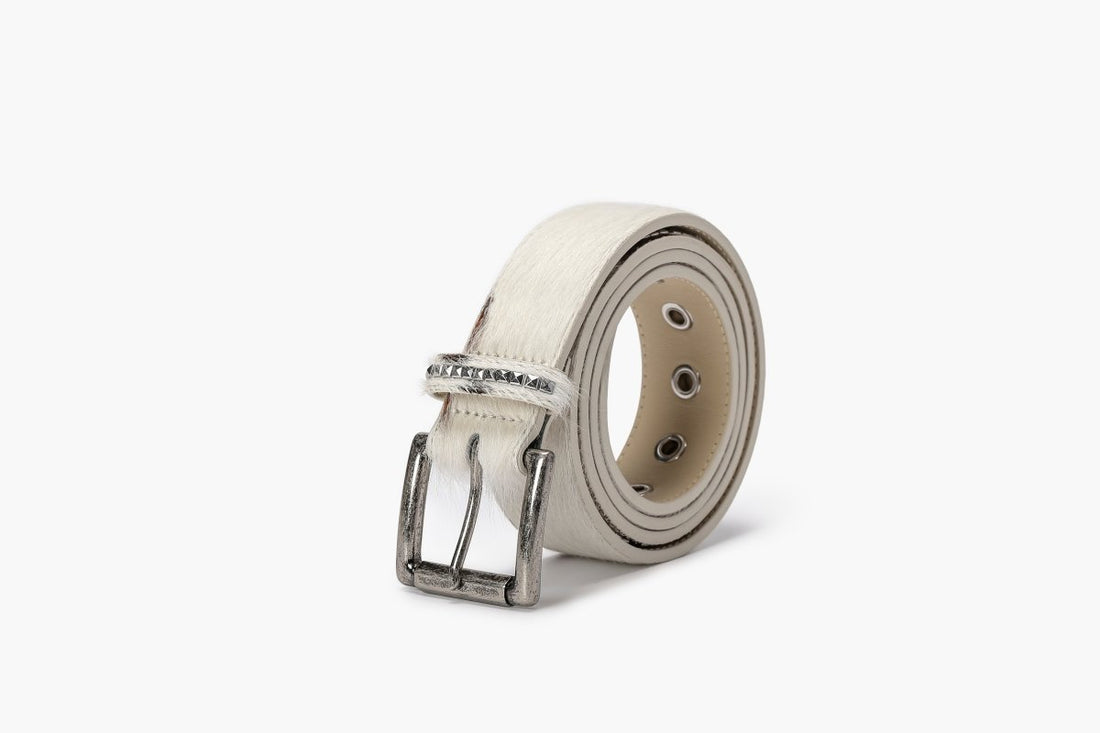 Mors 100% Cowhide Belt – Brown & Cream - Valabasas