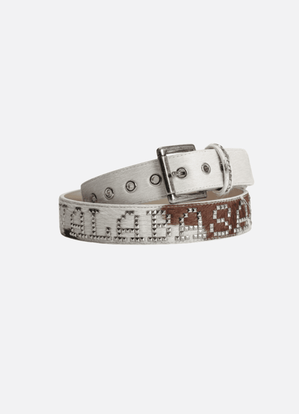 Mors 100% Cowhide Belt – Brown & Cream – Valabasas display picture 1