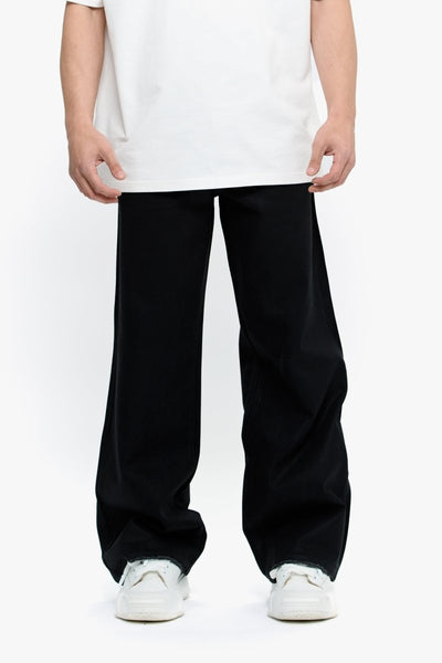 パンツ VALABASAS / MR.BAGGY / BLACK WASH WAXED Mr. Baggy Black Wash Waxed – Valabasas