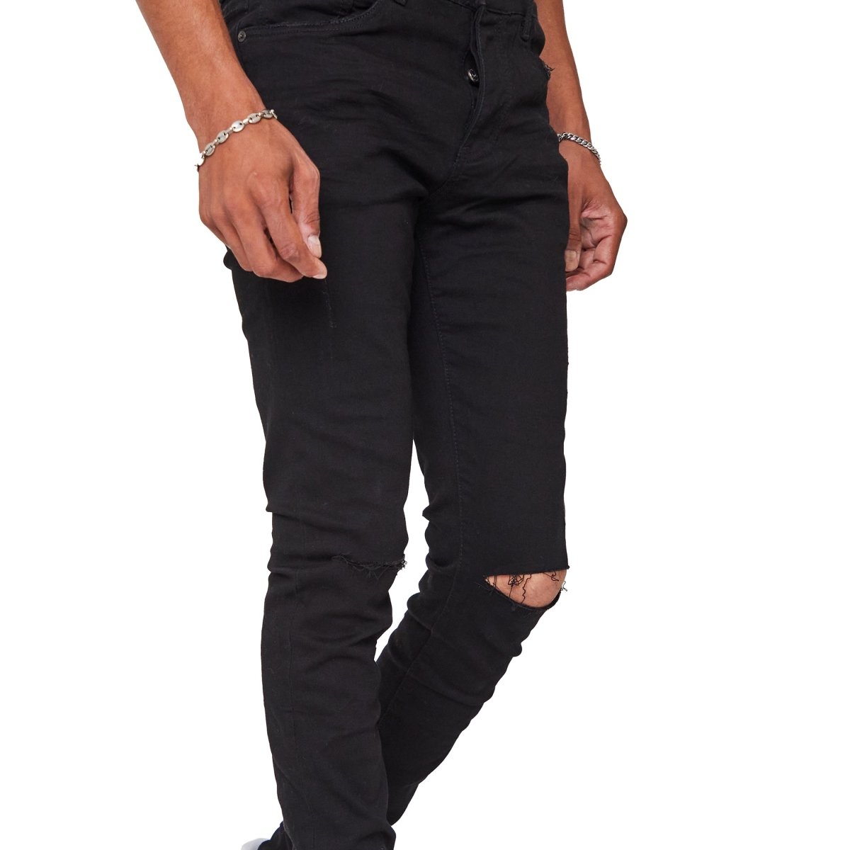 "MR CLEAN 2.0" SKINNY JEAN BLACK - Valabasas
