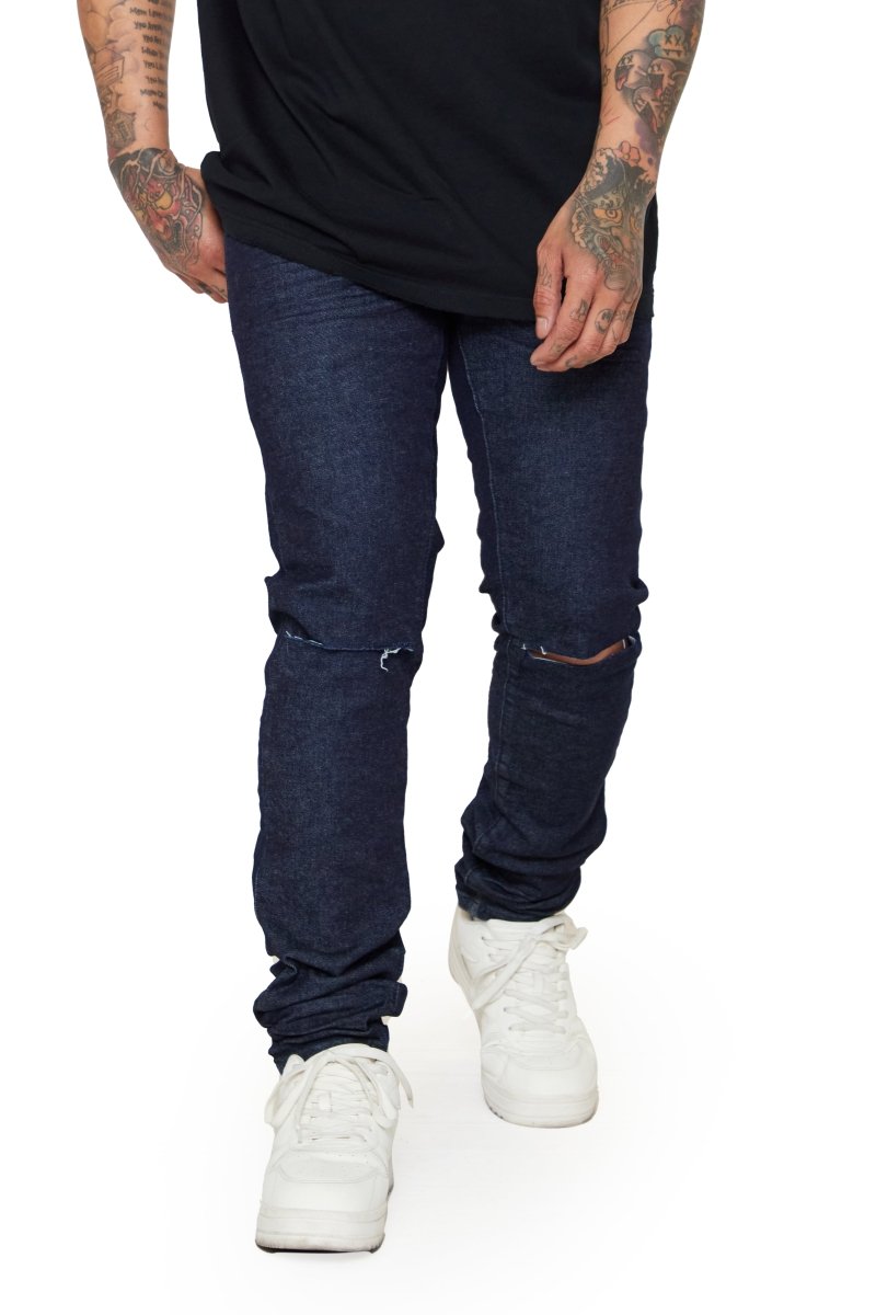 "MR CLEAN 2.0” SKINNY JEAN INDIGO - Valabasas