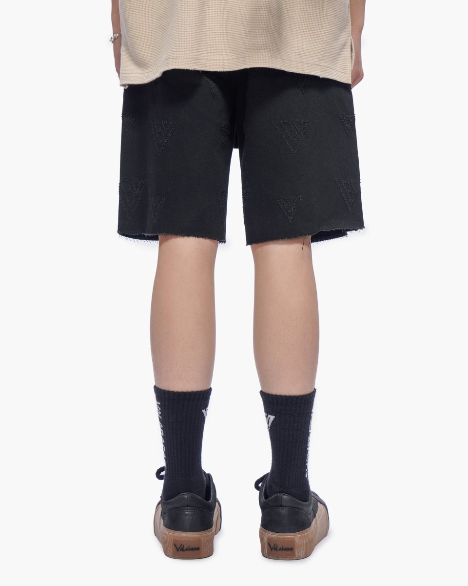 Mr. Engraved Shorts Black - Valabasas