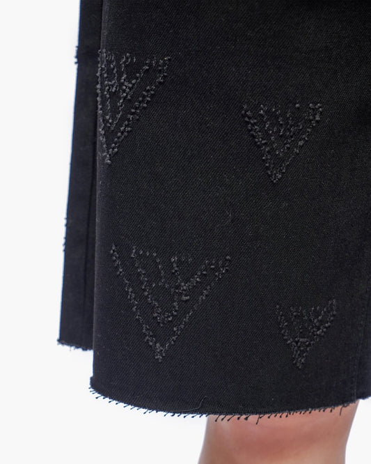 Mr. Engraved Shorts Black - Valabasas