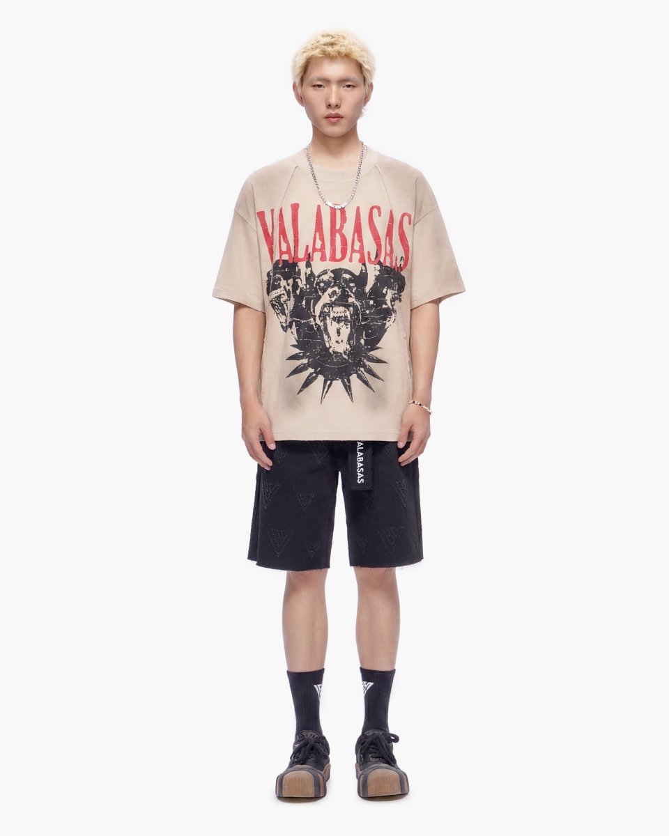Mr. Engraved Shorts Black - Valabasas