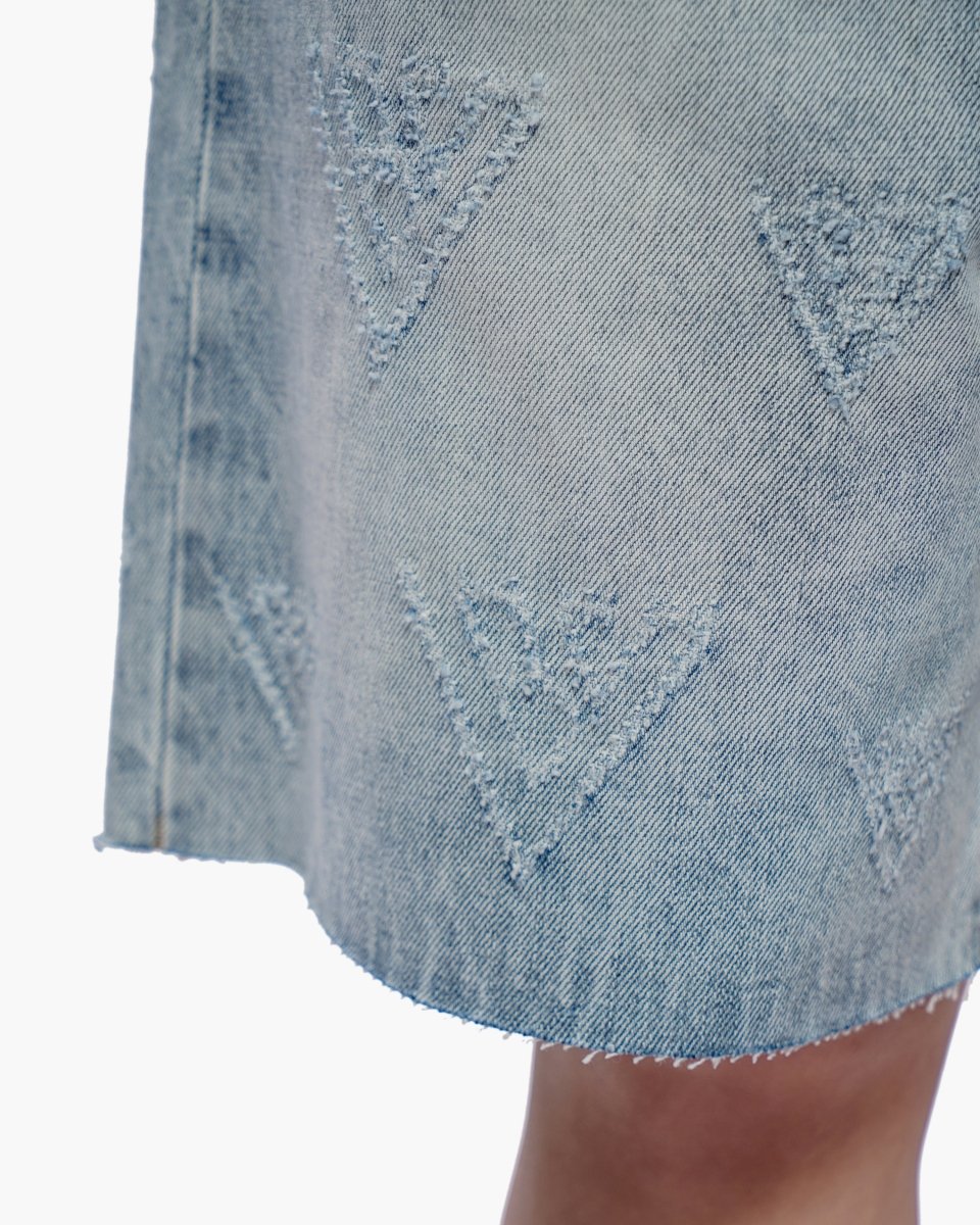 Mr. Engraved Shorts Light Wash - Valabasas